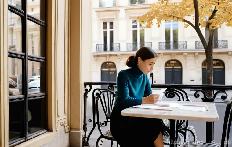 프랑스어 뉴스 사이트 추천 - **Prompt 1: Parisian Cafe News Immersion**
    An intelligent young woman in her late 20s, dressed i...