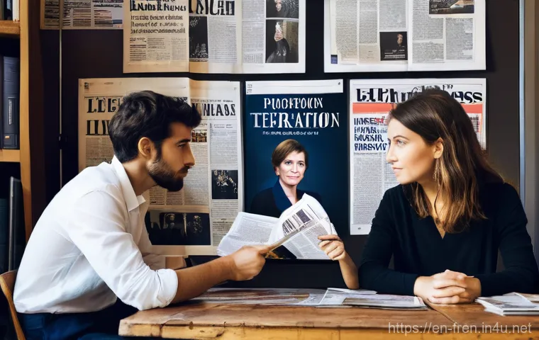 프랑스어 뉴스 사이트 추천 - **Prompt 1: Parisian Cafe News Immersion**
    An intelligent young woman in her late 20s, dressed i...