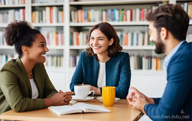 프랑스어 A1부터 C2까지 레벨별 학습법 - **A1/A2 Beginner's Journey:**
    "A bright, naturally lit scene of a young adult, approximately 20-...