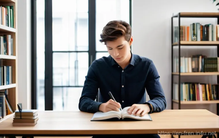 프랑스어 리스닝 연습법 - **Prompt:** A young woman, early 20s, with a warm smile, sitting comfortably on a plush, modern armc...